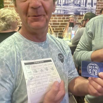 AJs Bar and Grill - Ed won a round of music bingo!! Super fun night! - Bars Near Me - Cape Charles, Virginia
