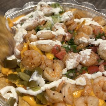 Taqueria Dos Perlas - Shrimp nachos - Tacos Near Me - Belleville, New Jersey