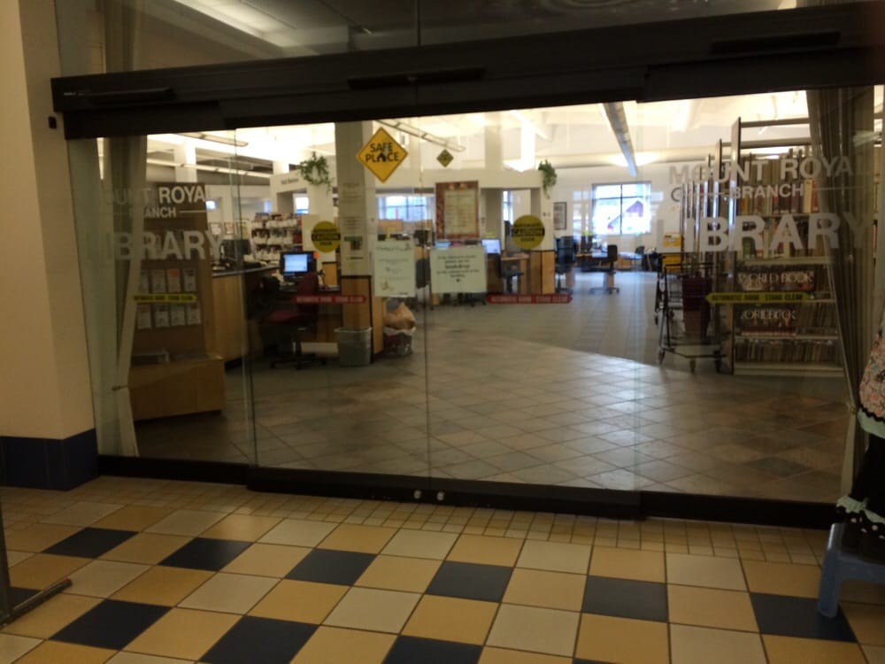 MT ROYAL BRANCH LIBRARY Updated September 2024 105 Mount Royal