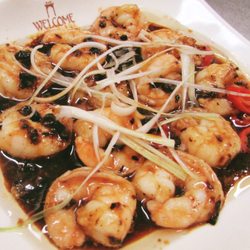 Welcome Chinese Restaurant - Steamed King Prawn in Black Bean Sauce