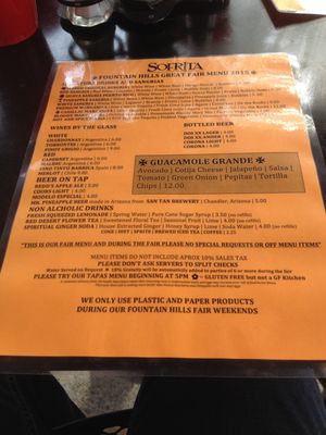 Menu photo 2 Sofrita Fountain Hills, AZ