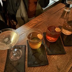 Two Schmucks - Tzatziki martini; Ume, myself & rye; Touch my banana; Curry Colado