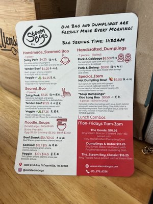 Menu photo 7 Steam Boys Nolensville, TN Menu photo 7 Steam Boys Nolensville, TN