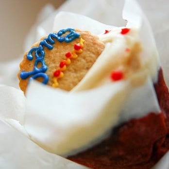 Baked & Wired - Red Velvet Obama cupcake =) - Bakeries Near Me - Washington, DC, District of Columbia