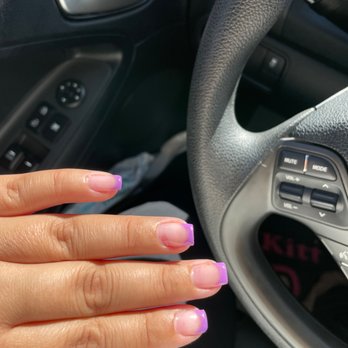 Redondo Nails - Purple French tip - Nail Salons Near Me - Gardena, California Redondo Nails - Purple French tip - Nail Salons Near Me - Gardena, California