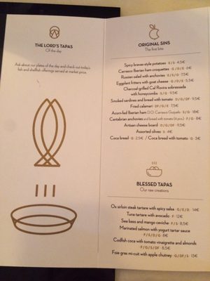 Menu photo 4 Santagustina Barcelona, B Menu photo 4 Santagustina Barcelona, B