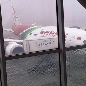 Royal Air Maroc - While this Royal Air Maroc 787 Dreamliner at a nearby gate at CMN was destined elsewhere, one sees a beautiful and capable aircraft. - Airlines Near Me