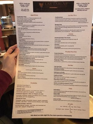 Menu photo 3 Las Tablas Colombian Steakhouse Chicago, IL