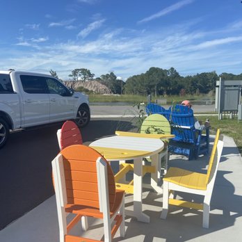 Fort Pierce West KOA - Cute patio furniture with a glider - Campgrounds Near Me - Fort Pierce, Florida
