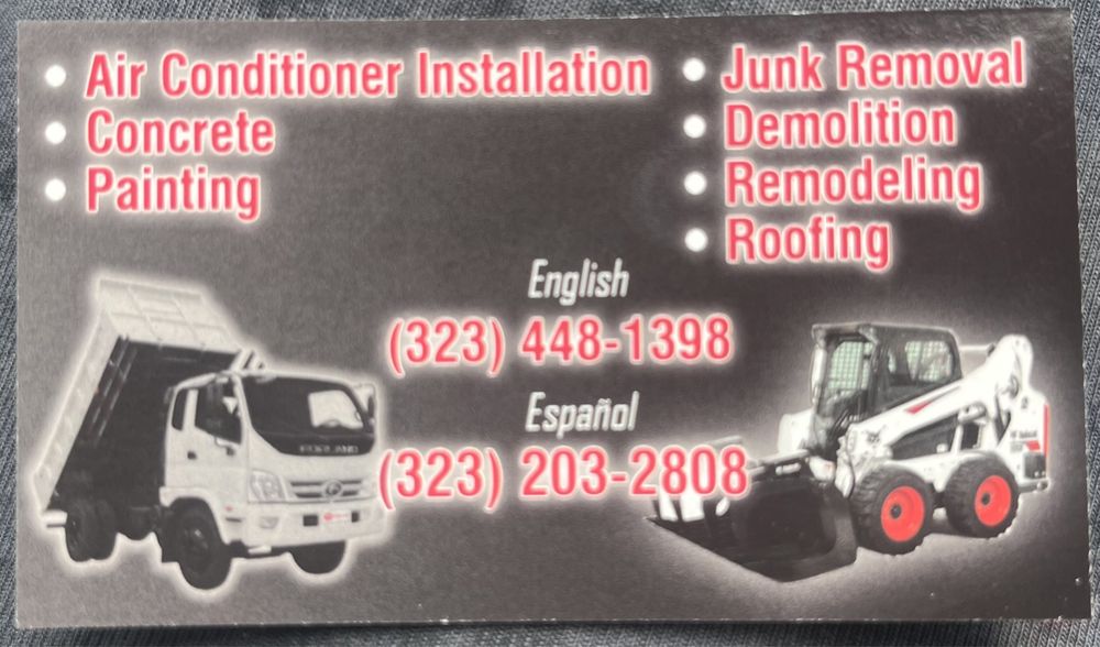 Slide of Andys Hauling Construction