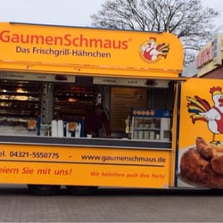 Gaumenschmaus - Der Gaumenschmaus Frischgrill Hänchen Haxen Pommes Wagen