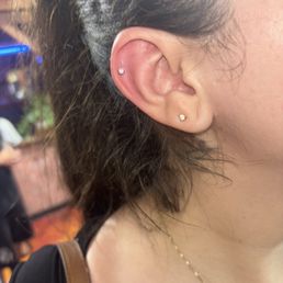 Helix piercing Helix piercing