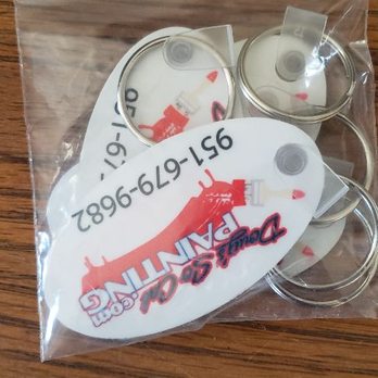 MCG Ink Prints - Key chains for Doug's painting - Screen Printing Near Me - Hemet, California