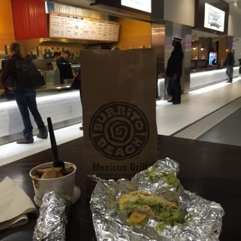 Burrito Beach - My bag with the storefront in the background - Mexican Near Me - Chicago, Illinois