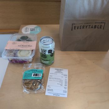Everytable - better booch ginger boost kombucha . Ginger Orange Tofu Buddha Bowl Vegan Lemon Blueberry Cookie - Fast Food Near Me - Monterey Park, California