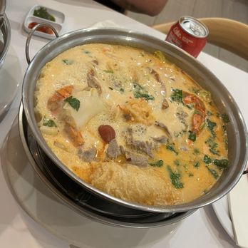 Thai Hot Pot - Type of broth: Tom Kha sour and spicy with a hint of coconut - Thai Near Me - Gardena, California Thai Hot Pot - Type of broth: Tom Kha sour and spicy with a hint of coconut - Thai Near Me - Gardena, California