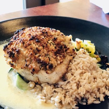 Monkeypod Kitchen - Organic Macadamia Nut Crusted Mahi Mahi - New American Near Me - Lahaina, Hawaii Monkeypod Kitchen - Organic Macadamia Nut Crusted Mahi Mahi - New American Near Me - Lahaina, Hawaii