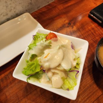 Arigato Sushi - Salad that comes with sushi combos (along with miso soup) - Sushi Bars Near Me - Gold River, California Arigato Sushi - Salad that comes with sushi combos (along with miso soup) - Sushi Bars Near Me - Gold River, California