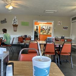 The Dairy - Air conditioned nice little dine-in area.