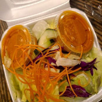 Yokohama Sushi - The ginger salad came with our meal since it was above $30 and had fresh greens, and that sweet tangy ginger dressing! - Sushi Bars Near Me - Boca Raton, Florida