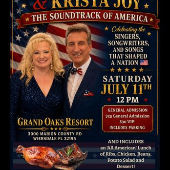 Grand Oaks Resort - The Soundtrack of America at The Grand Oaks Resort - Resorts Near Me - Weirsdale, Florida Grand Oaks Resort - The Soundtrack of America at The Grand Oaks Resort - Resorts Near Me - Weirsdale, Florida