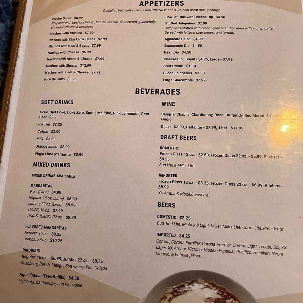 El Sabor Mexicano - Menu Appetizers and Beverages - Mexican Near Me - Williamsburg, Virginia El Sabor Mexicano - Menu Appetizers and Beverages - Mexican Near Me - Williamsburg, Virginia