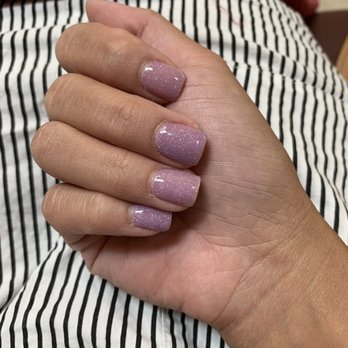 Happy Nail & Spa - Purple glitter dip - Nail Salons Near Me - Mansfield, Texas Happy Nail & Spa - Purple glitter dip - Nail Salons Near Me - Mansfield, Texas