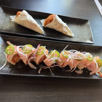 Mikomi Sushi Alhambra - Yuzu Yellowtail Roll, Spicy Albacore Roll - Sushi Bars Near Me - Alhambra, California