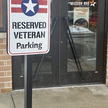 Mission BBQ - Special parking, as a veteran.... Thank u - Barbeque Near Me - Green Bay, Wisconsin Mission BBQ - Special parking, as a veteran.... Thank u - Barbeque Near Me - Green Bay, Wisconsin