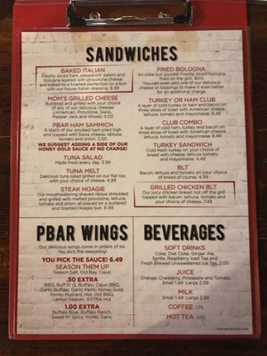 Menu photo 5 Pleasant Bar Pittsburgh, PA