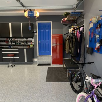 Garage Experts - a bicycle in a garage - Flooring Near Me