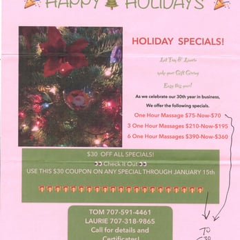 Tom Allen - Tom Allen, CMT. December 2015 Holiday Special Sale. - Massage Near Me - Santa Rosa, California Tom Allen - Tom Allen, CMT. December 2015 Holiday Special Sale. - Massage Near Me - Santa Rosa, California