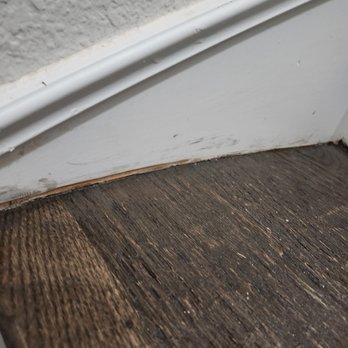 Floor N More Southlake - Damaged Stair Skirt - Flooring Near Me - Southlake, Texas Floor N More Southlake - Damaged Stair Skirt - Flooring Near Me - Southlake, Texas