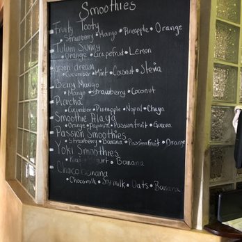 Alaya - Smoothie menu 04/01/19 - Hotels Near Me - Tulum, ROO Alaya - Smoothie menu 04/01/19 - Hotels Near Me - Tulum, ROO