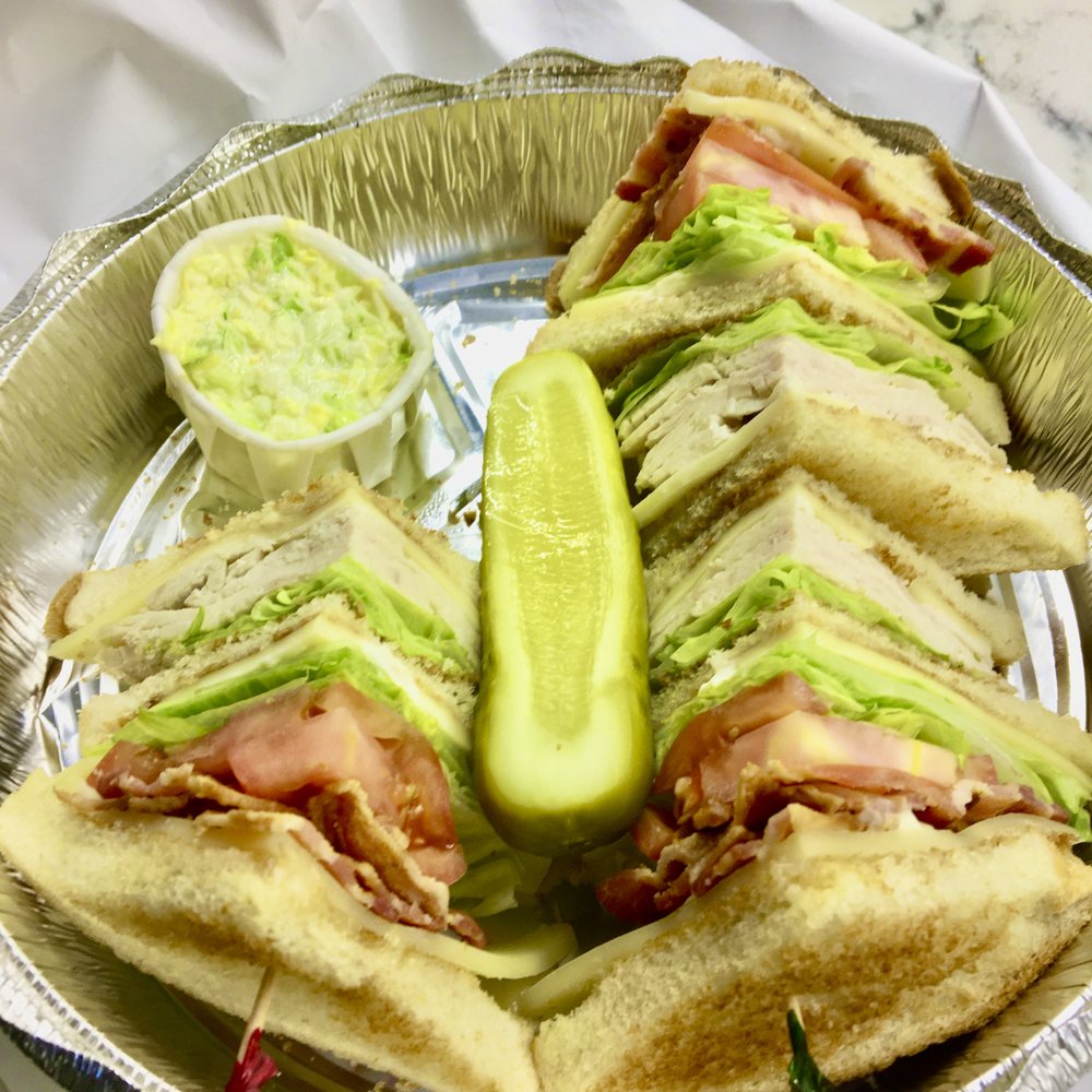Tempo Cafe - Turkey Club-2020-one piece eaten with cole slaw and a pickle also comes with steak fries! - Coffee & Tea Near Me - Chicago, Illinois
