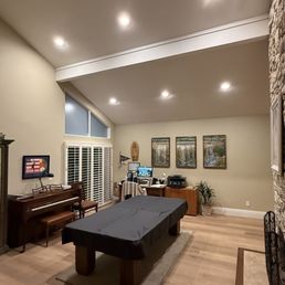 Sloped ceiling with GIMEL recessed lighting Sloped ceiling with GIMEL recessed lighting