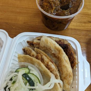 Kyain Kyain - Lamb curry with paratha - Burmese Near Me - Fremont, California Kyain Kyain - Lamb curry with paratha - Burmese Near Me - Fremont, California