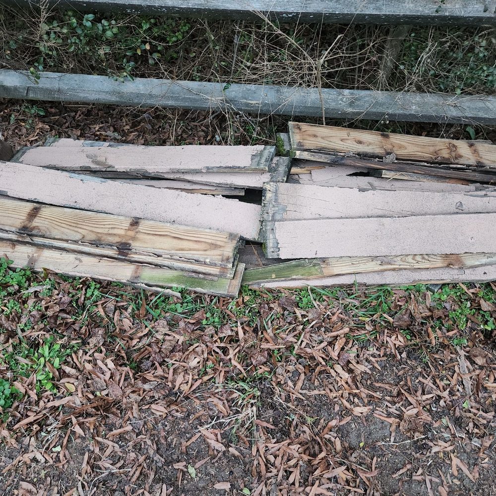 Restorer Property Services - The old wood that was deteriorating.  Mark Hauled this away for us. - Plumbing Near Me