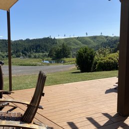 View from the outside deck