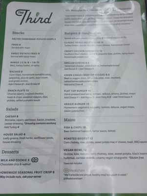 Menu photo 4 The Third Ottawa, ON