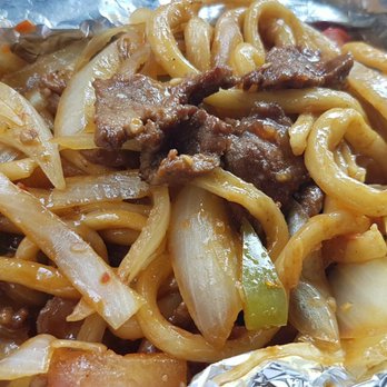 Xin Jiang Restaurant - Can't get enough of their noodles, with a nicely seasoned tomato-based sauce loaded with meat and vegetables - Chinese Near Me - Markham, Ontario