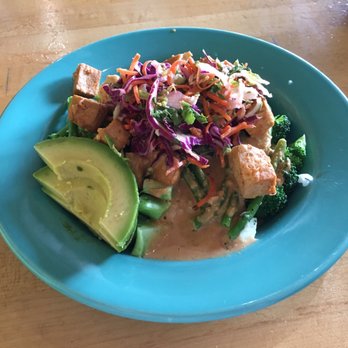 Laughing Planet - Thai bowl with added avocado! - Salad Near Me - Eugene, Oregon