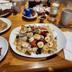 Maple House Café - Maple House crepes!!! Stuffed with delicious cream cheese stuff
