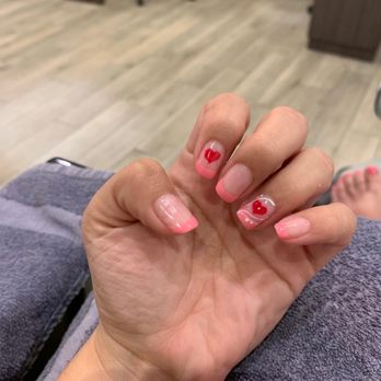 Orchard Nails - While I was there and they look OKAY NOTHING LIKE I ASKED FOR. - Nail Salons Near Me - Corona, California