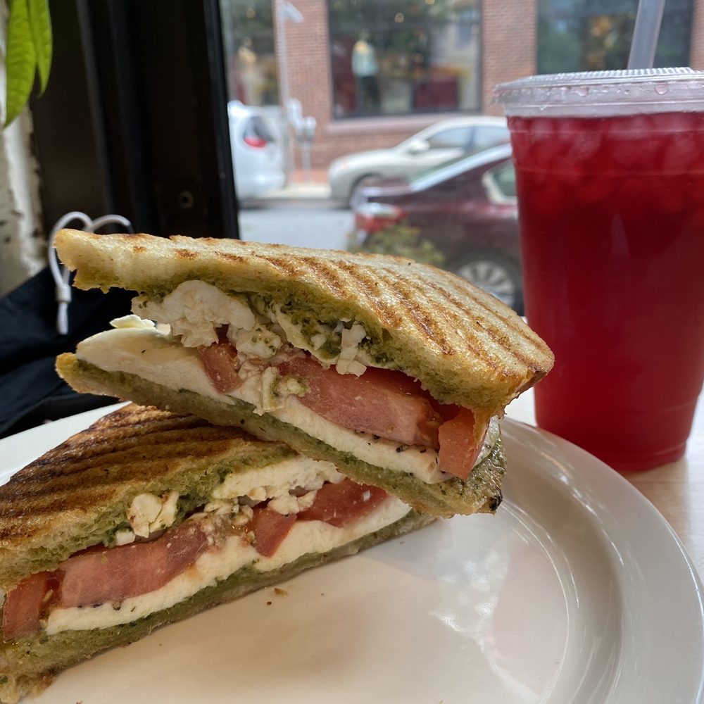 Say Cheese! - Caprese Grilled Cheese Sandwich w/ Feta & Berry Tea - Sandwiches Near Me - Washington, DC, District of Columbia Say Cheese! - Caprese Grilled Cheese Sandwich w/ Feta & Berry Tea - Sandwiches Near Me - Washington, DC, District of Columbia