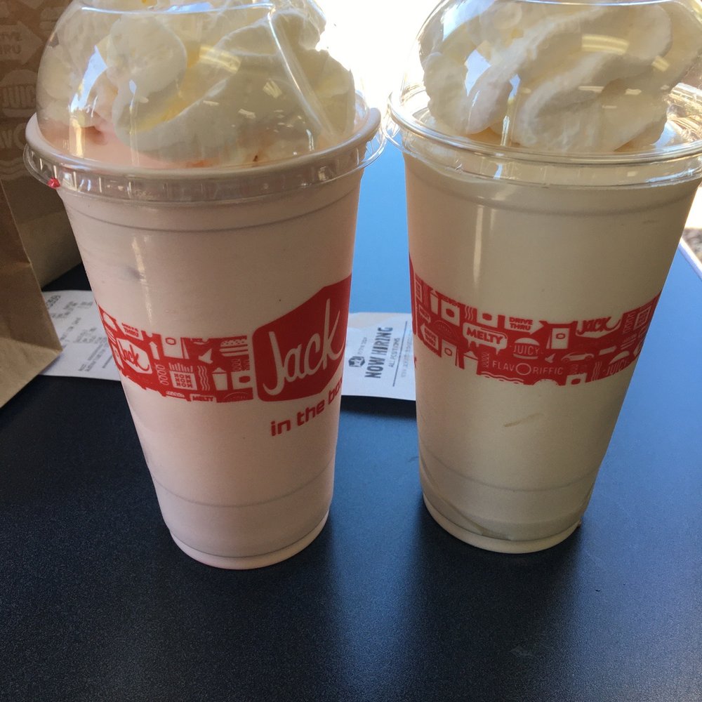 Strawberry & Vanilla shake so thick old fashioned