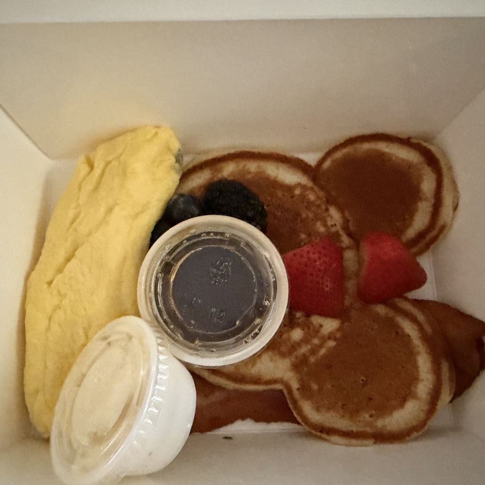 Son & Garden - My 3 yr old niece's adorable Mini Mouse pancakes! 5/26" - New American Near Me - Menlo Park, California