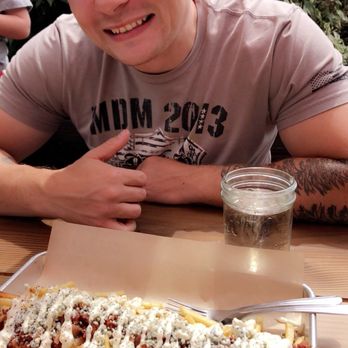 Bangers & Brews - Westside - Small order of Bacon Gorgonzola Fries - German Near Me - Bend, Oregon