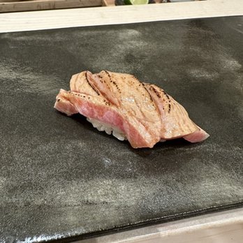 Sushi Yugen - Torched o-toro, encore, chef asked to pick our favorites, included in our menu - Sushi Bars Near Me - Toronto, Ontario Sushi Yugen - Torched o-toro, encore, chef asked to pick our favorites, included in our menu - Sushi Bars Near Me - Toronto, Ontario