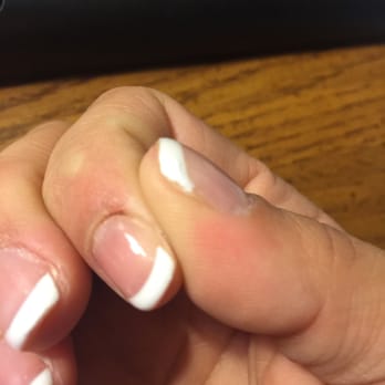 T C Nails - This is 24 hours after the shellac treatment--- already chipping. - Nail Salons Near Me - Traverse City, Michigan
